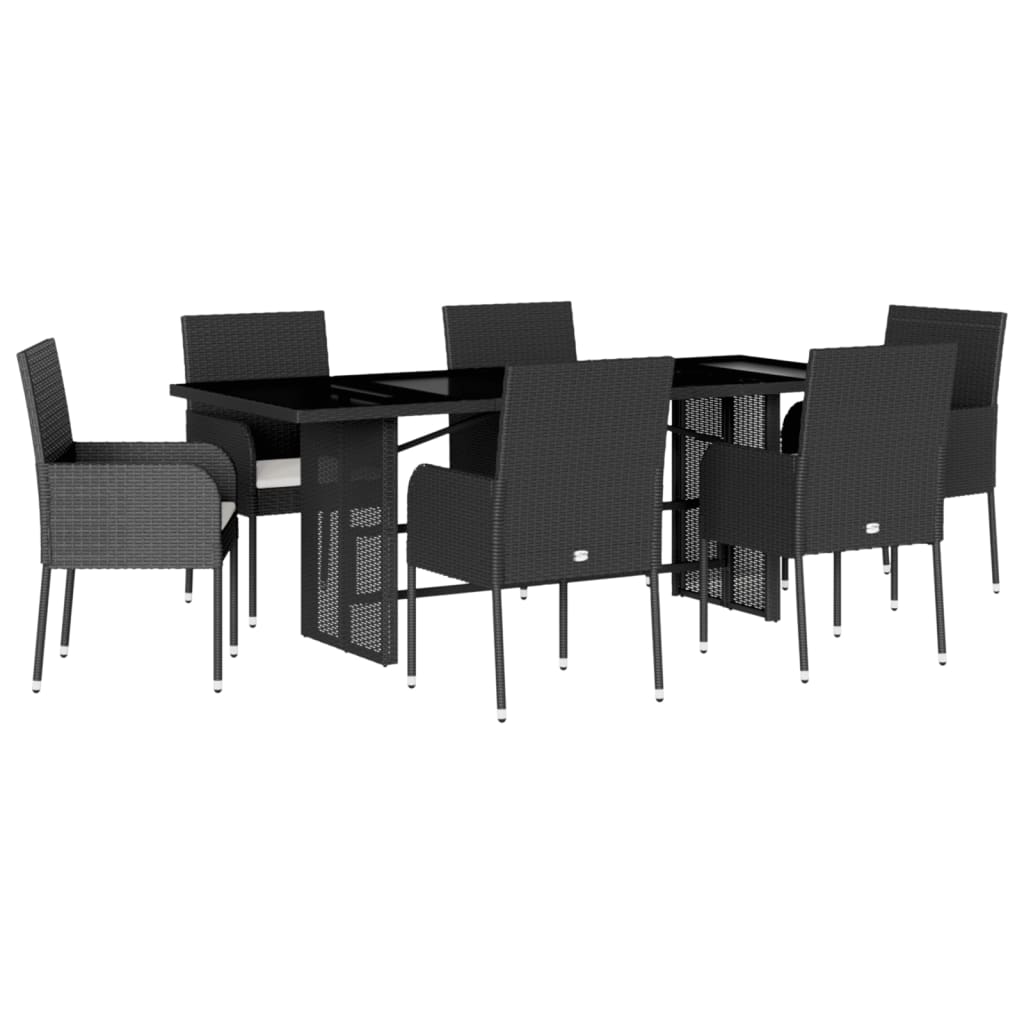 7-Delige Tuinset Met Kussens Poly Rattan 6