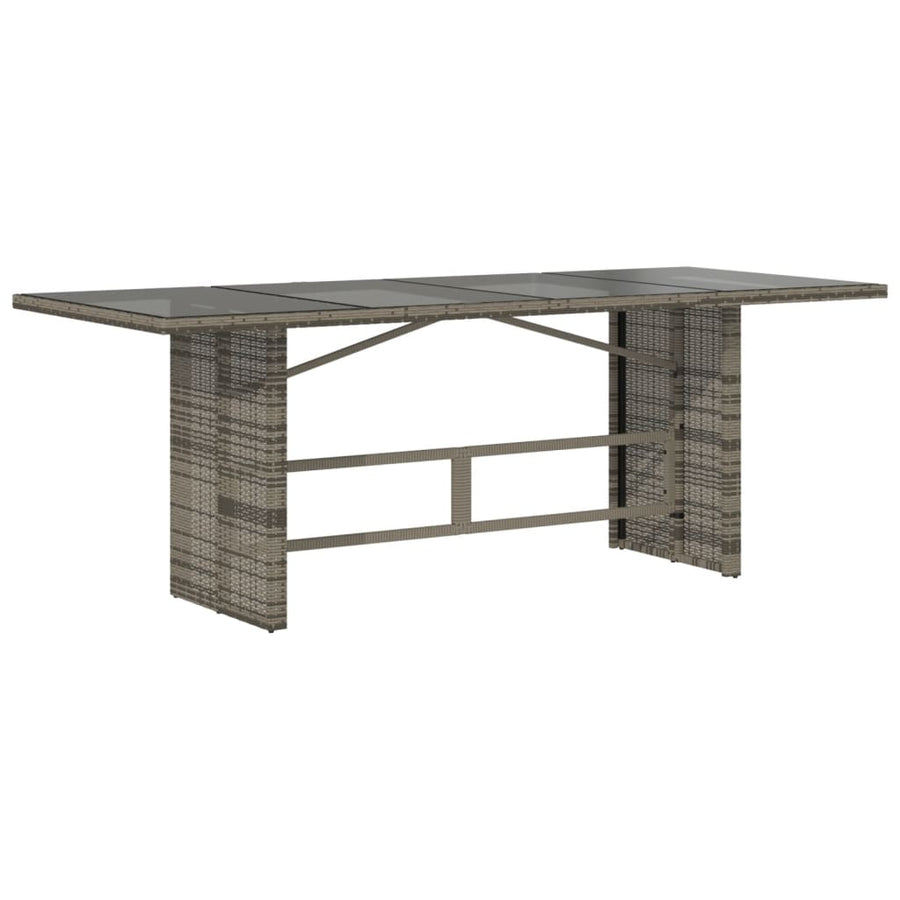 9-Delige Tuinset Met Kussens Poly Rattan Grijs