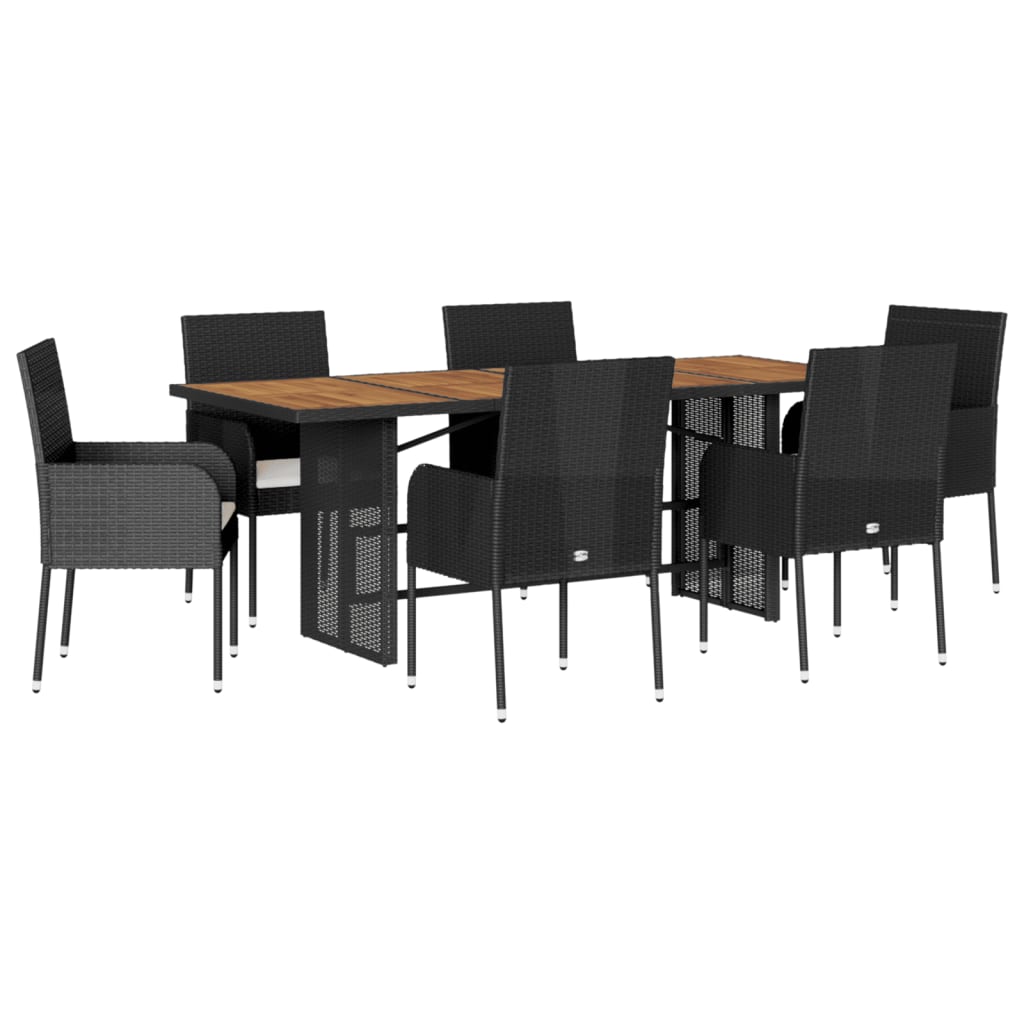 7-Delige Tuinset Met Kussens Poly Rattan 6