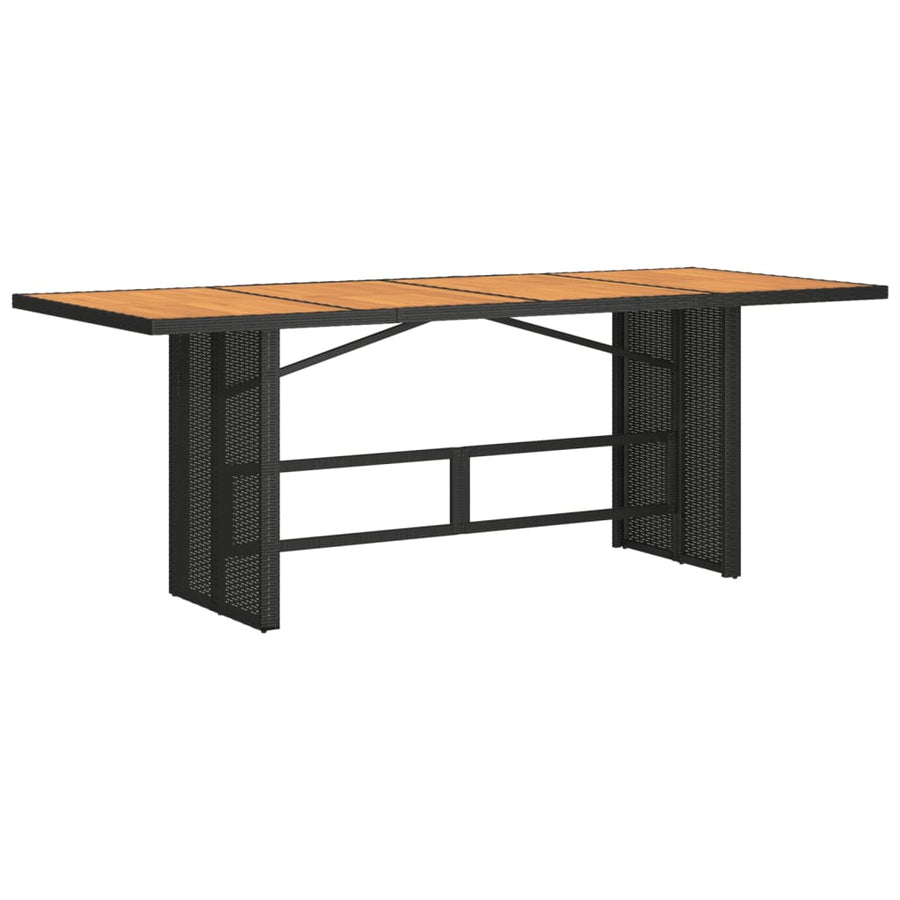 9-Delige Tuinset Poly Rattan Zwart
