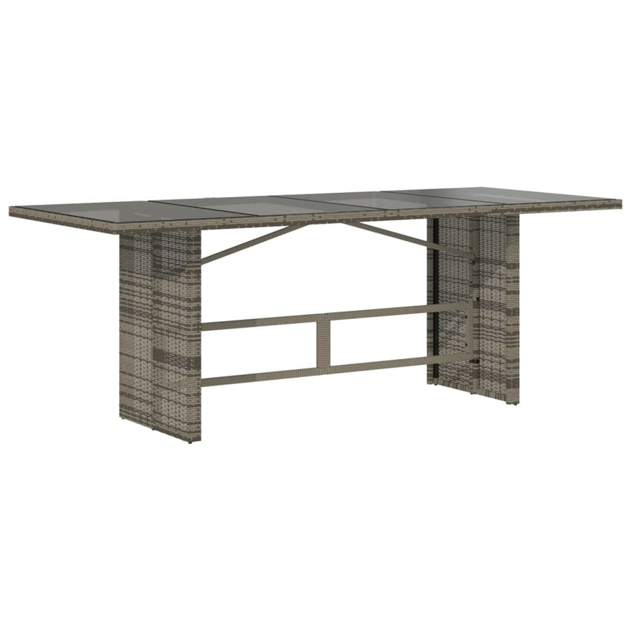 7-Delige Tuinset Met Kussens Poly Rattan Grijs