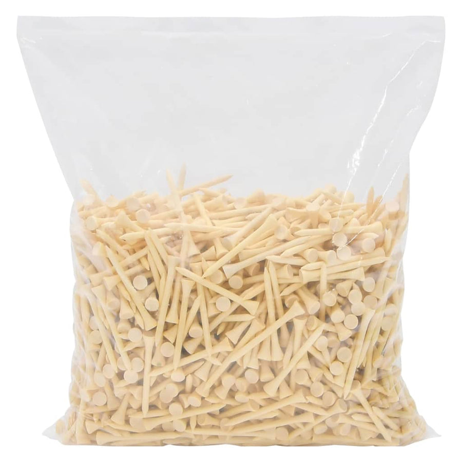 1000 St Golftees Bamboe 83 mm Naturel