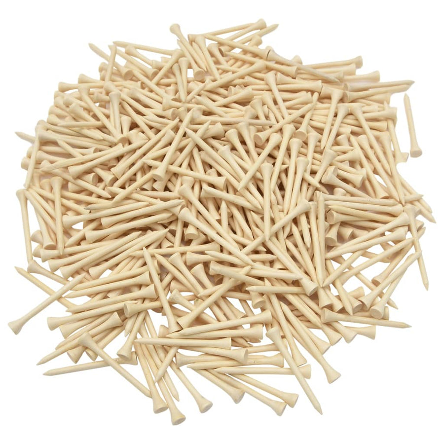 1000 St Golftees Bamboe 83 mm Naturel