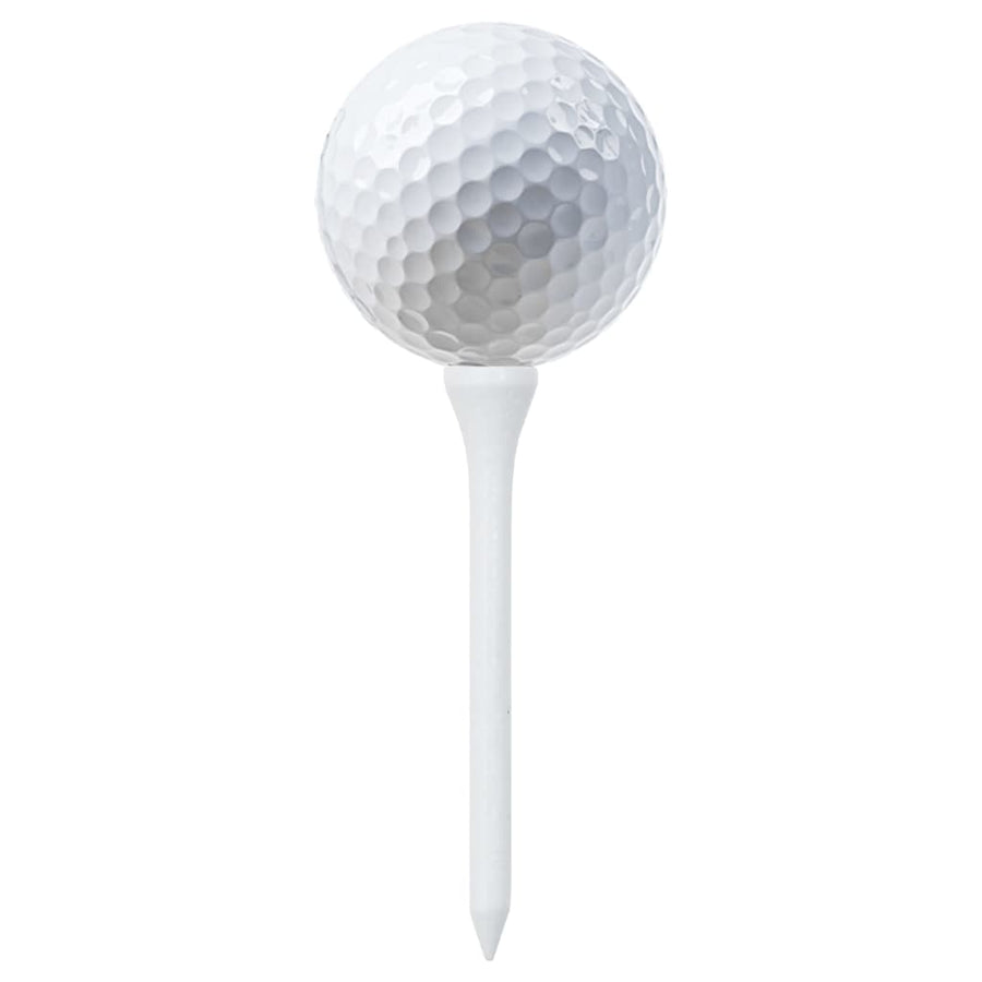 1000 St Golftees Bamboe 83 mm Wit