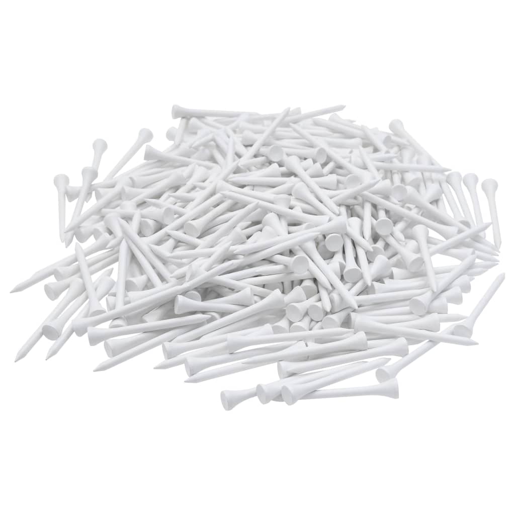 1000 St Golftees Bamboe 83 mm Wit