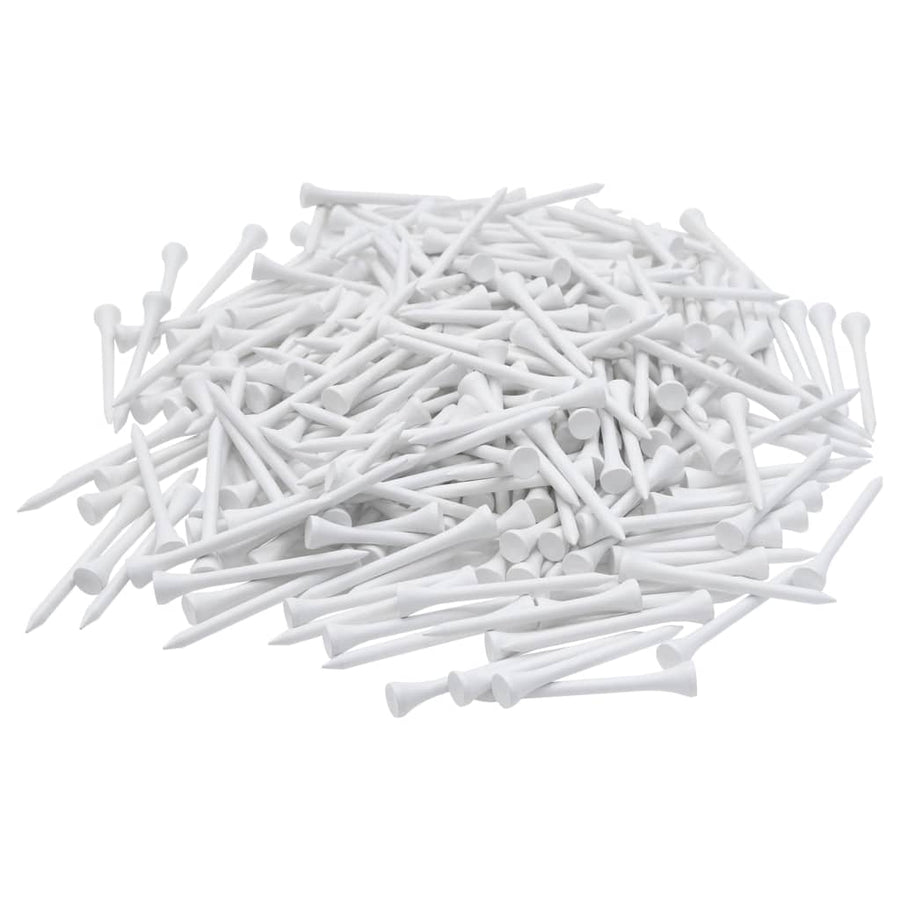 1000 St Golftees Bamboe 83 mm Wit