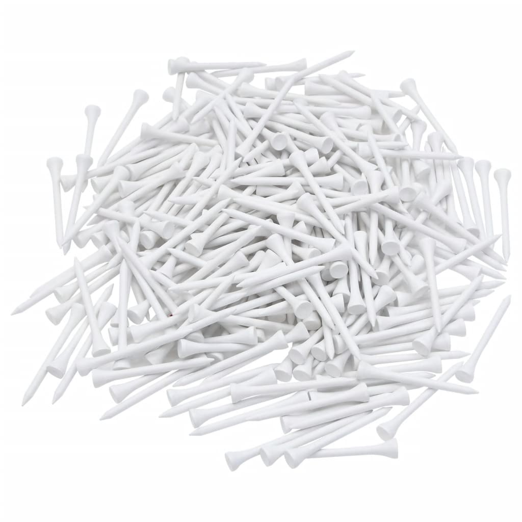 1000 St Golftees Bamboe 83 mm Wit