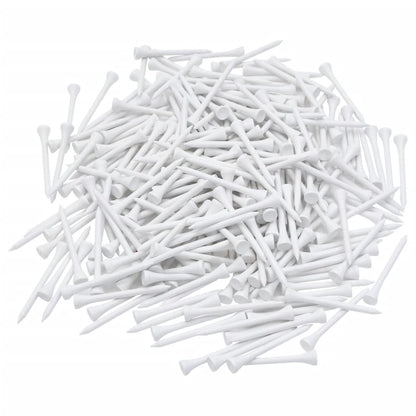 1000 St Golftees Bamboe 83 mm Wit