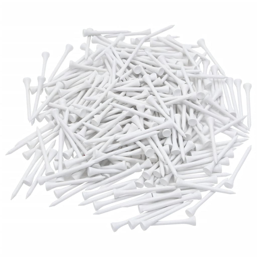 1000 St Golftees Bamboe 83 mm Wit