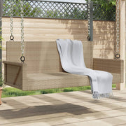Schommelbank poly rattan 119x56x48 cm beige