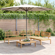 4-piece Pallet Lounge Set Solid Acacia Wood