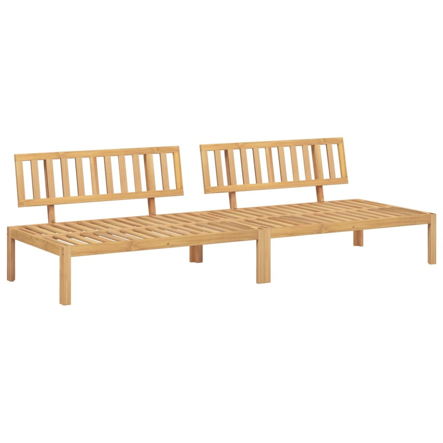 Tuinmiddenbanken 2 st pallet massief acaciahout