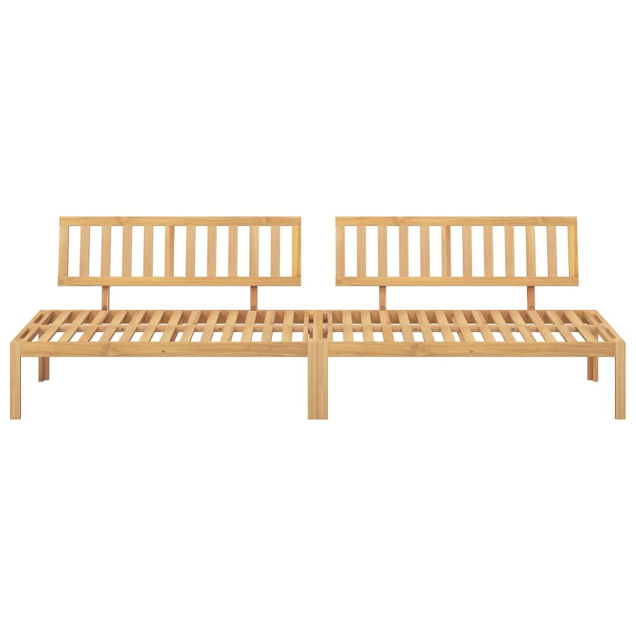 Tuinmiddenbanken 2 st pallet massief acaciahout