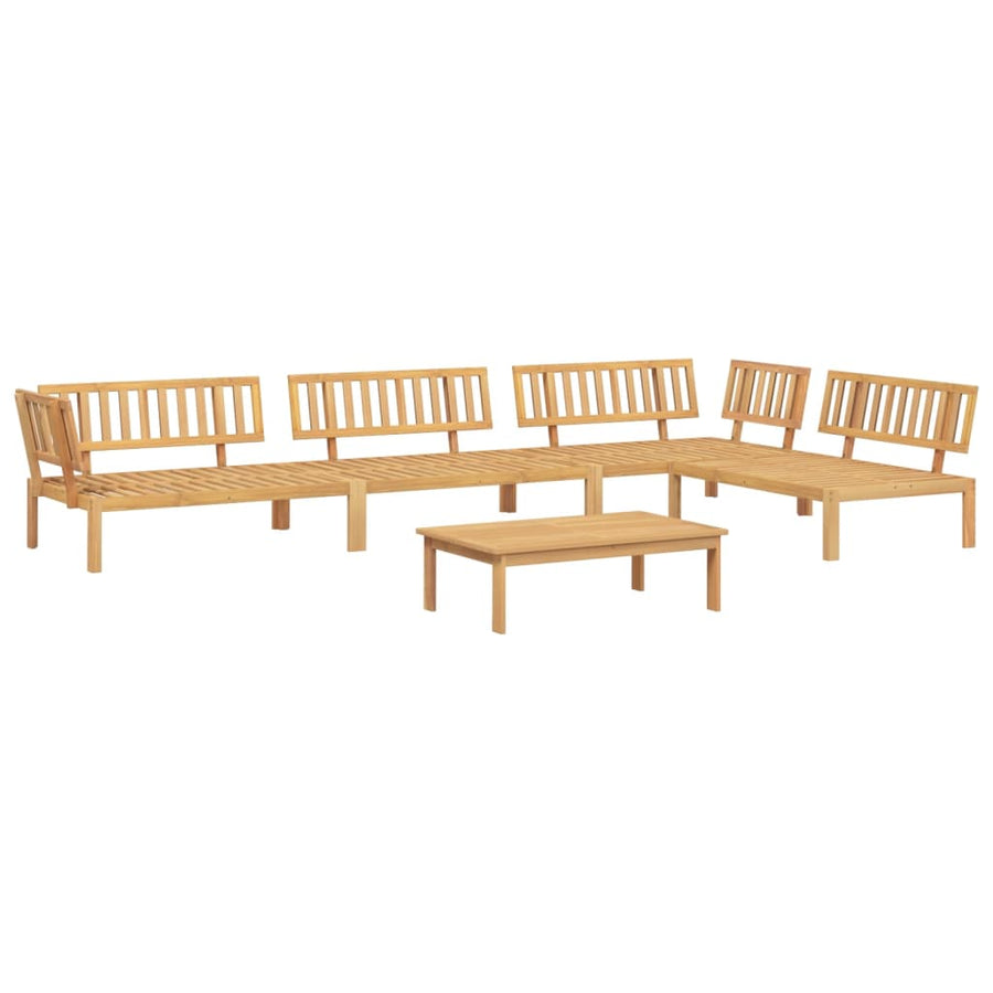 5-delige Loungeset pallet massief acaciahout