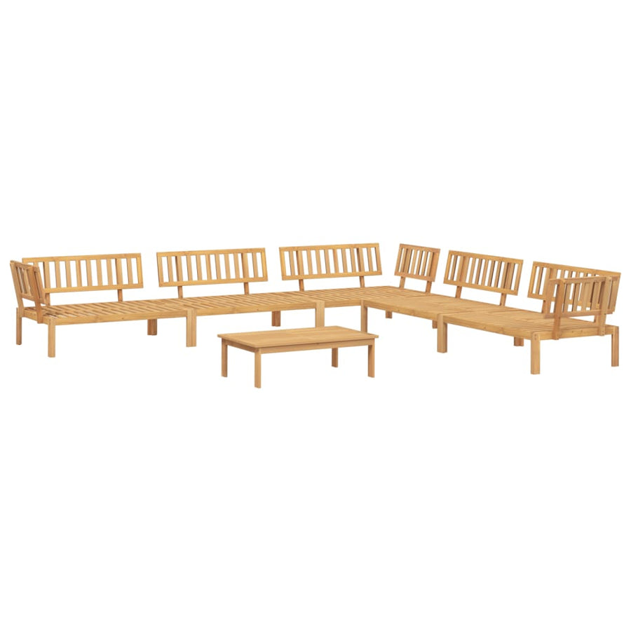 6-delige Loungeset pallet massief acaciahout