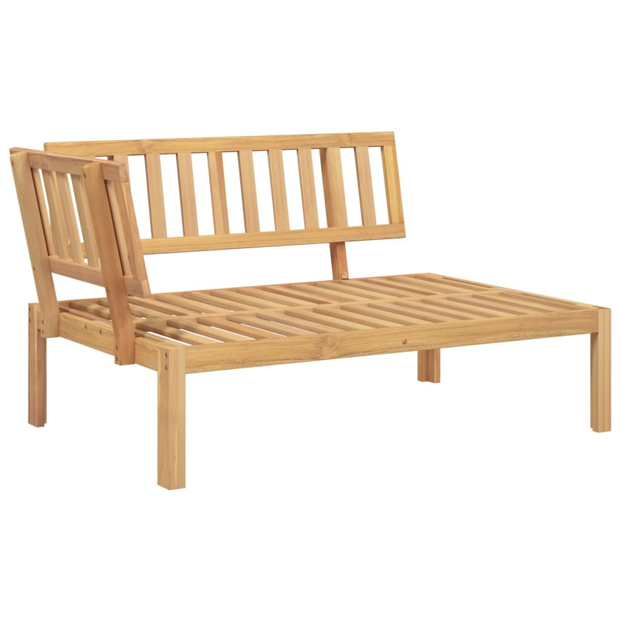4-delige Loungeset pallet met kussens massief acaciahout