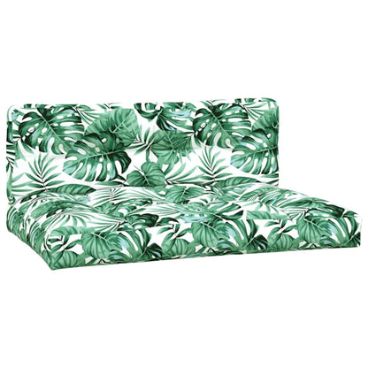 4-delige Loungeset pallet met kussens massief acaciahout
