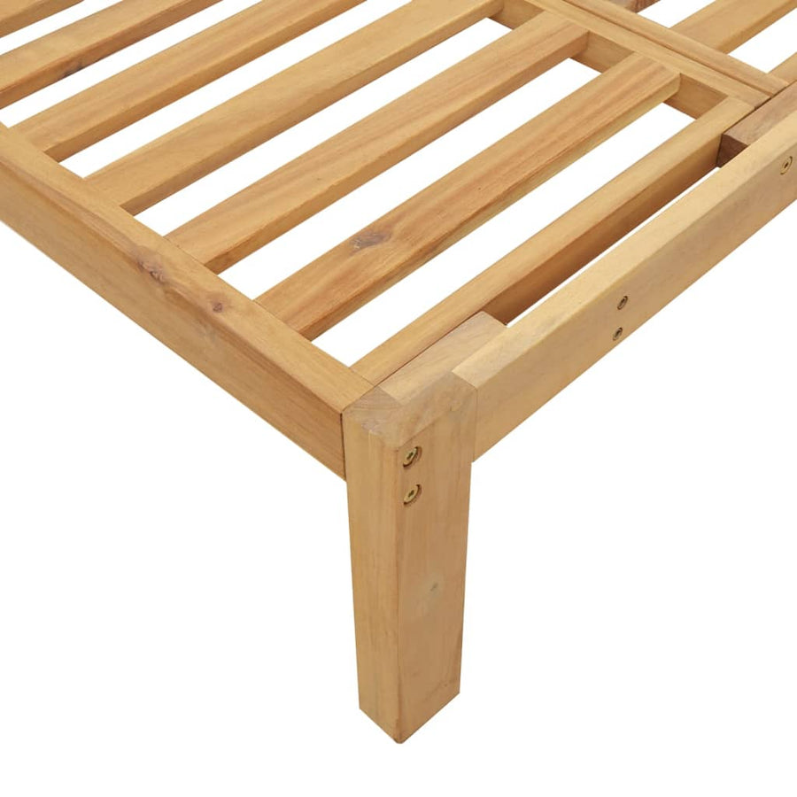 4-delige Loungeset pallet met kussens massief acaciahout