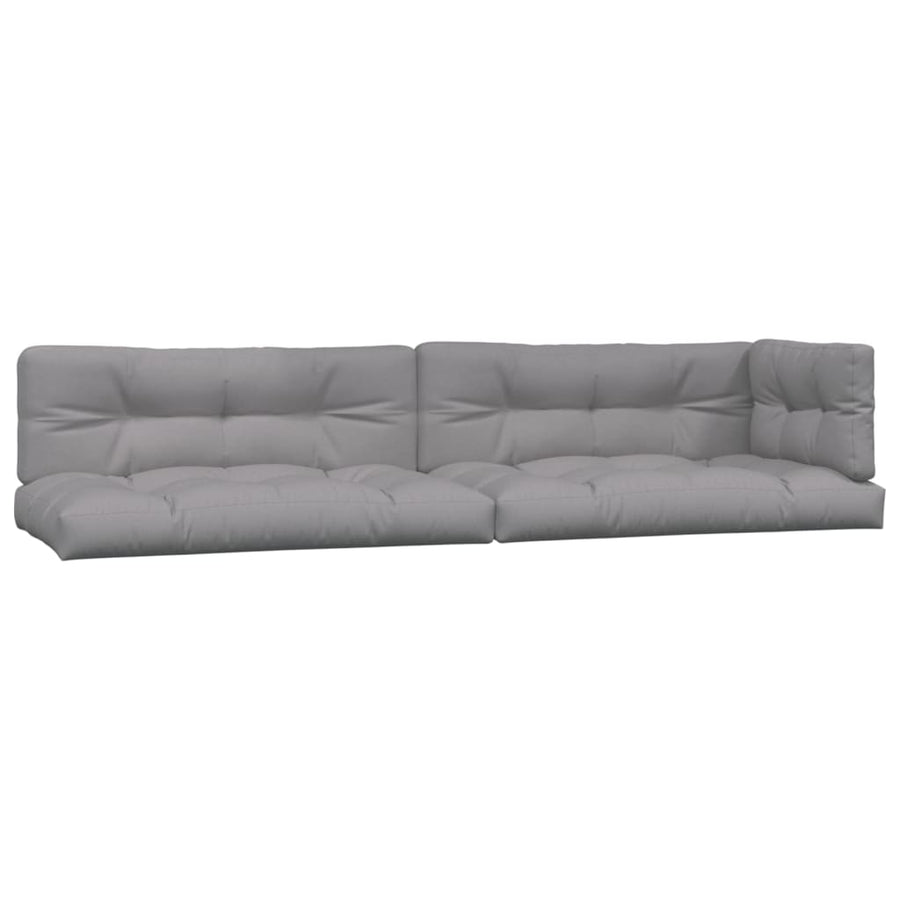 5-delige Loungeset pallet met kussens massief acaciahout