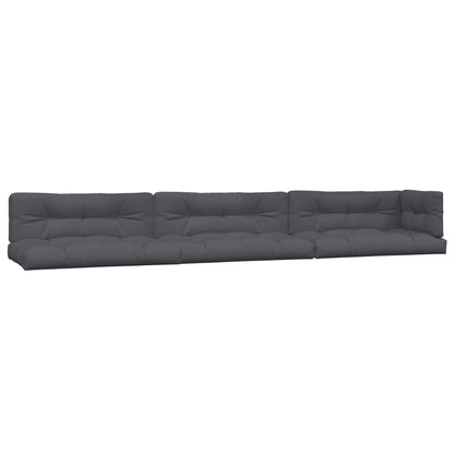 6-delige Loungeset pallet met kussens massief acaciahout