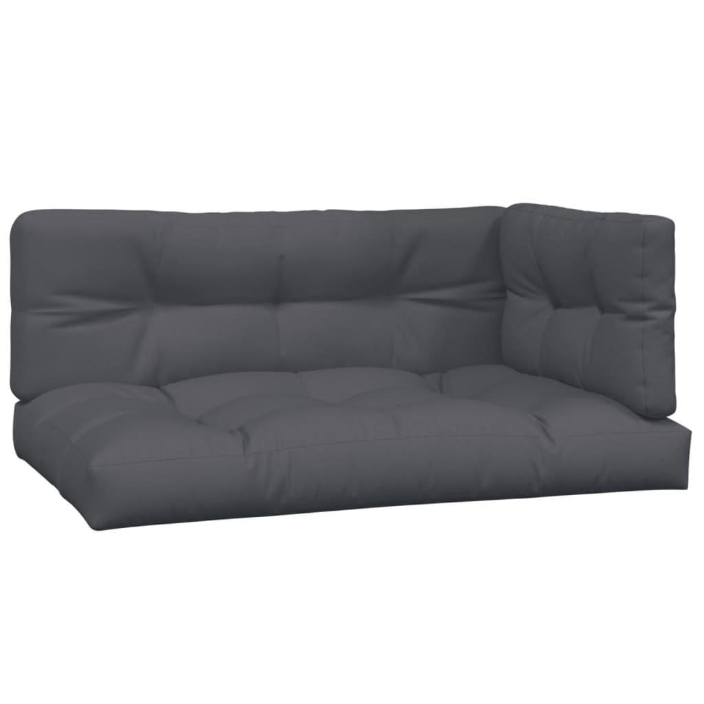 6-delige Loungeset pallet met kussens massief acaciahout