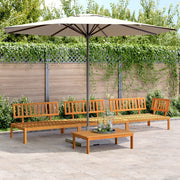 4-piece Pallet Lounge Set Solid Acacia Wood