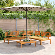 4-piece Pallet Lounge Set Solid Acacia Wood
