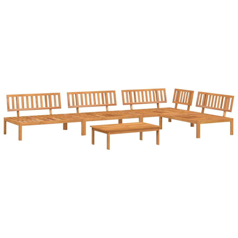 5-Delige Loungeset Pallet Massief Acaciahout Bruin 1