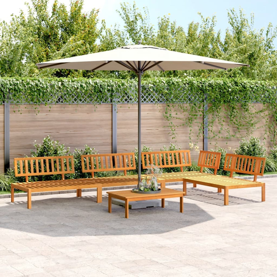 5-Delige Loungeset Pallet Massief Acaciahout Bruin 1