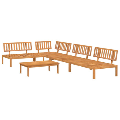 5-Delige Loungeset Pallet Massief Acaciahout Bruin 1