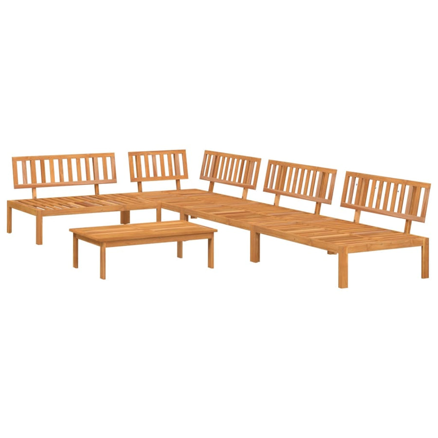 5-Delige Loungeset Pallet Massief Acaciahout Bruin 1