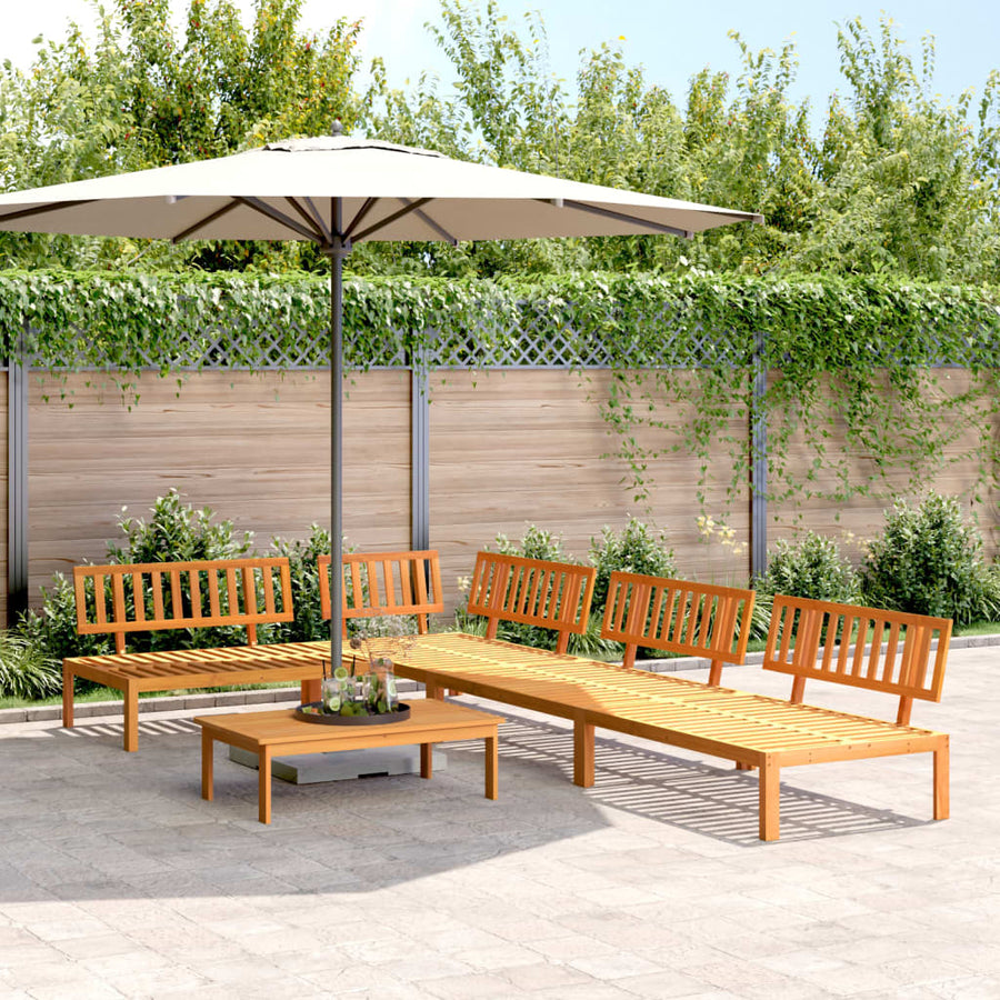 5-Delige Loungeset Pallet Massief Acaciahout Bruin 1