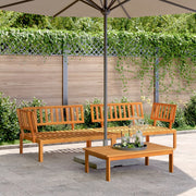 Tuinhoekbank 2 st massief acaciahout 133x92x69 cm