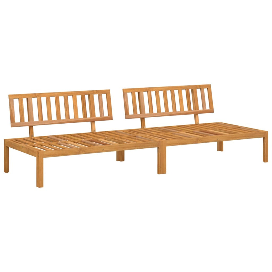 Tuinmiddenbanken 2 st pallet massief acaciahout