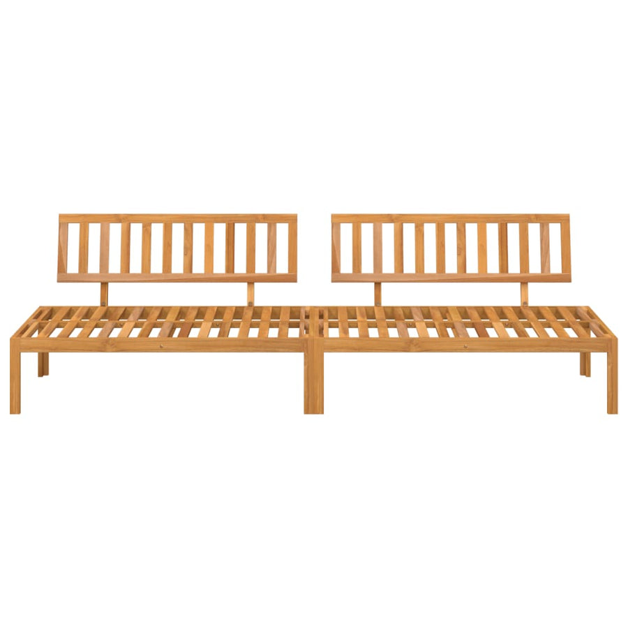 Tuinmiddenbanken 2 st pallet massief acaciahout