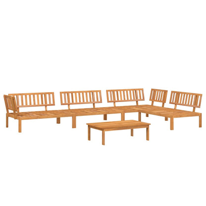 5-delige Loungeset pallet massief acaciahout