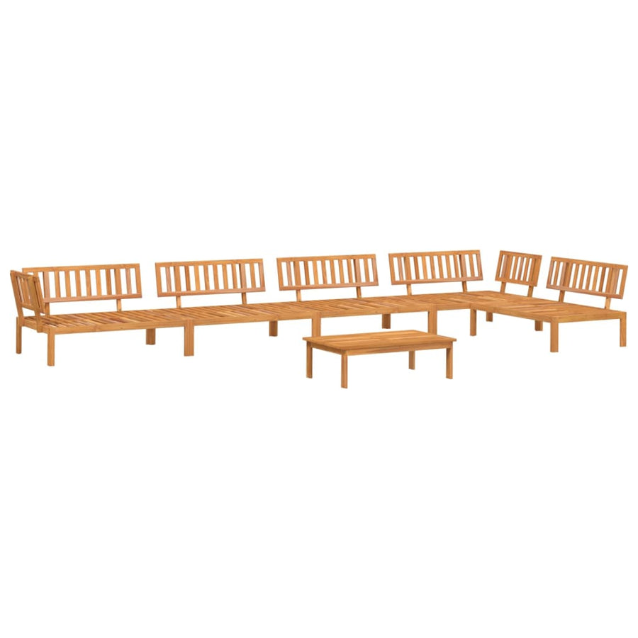 6-Delige Loungeset Pallet Massief Acaciahout Bruin 1