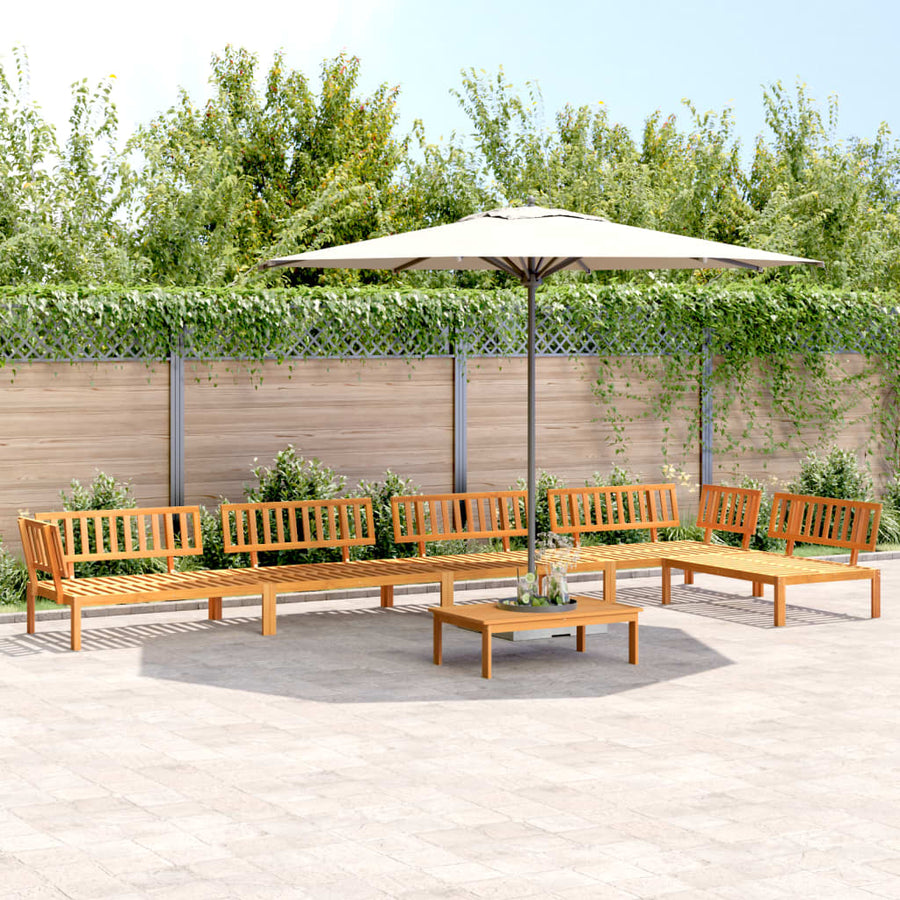 6-Delige Loungeset Pallet Massief Acaciahout Bruin 1