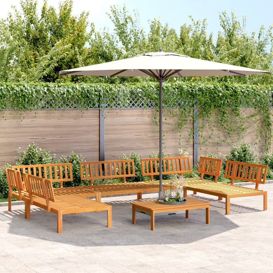 6-Delige Loungeset Pallet Massief Acaciahout Bruin 1
