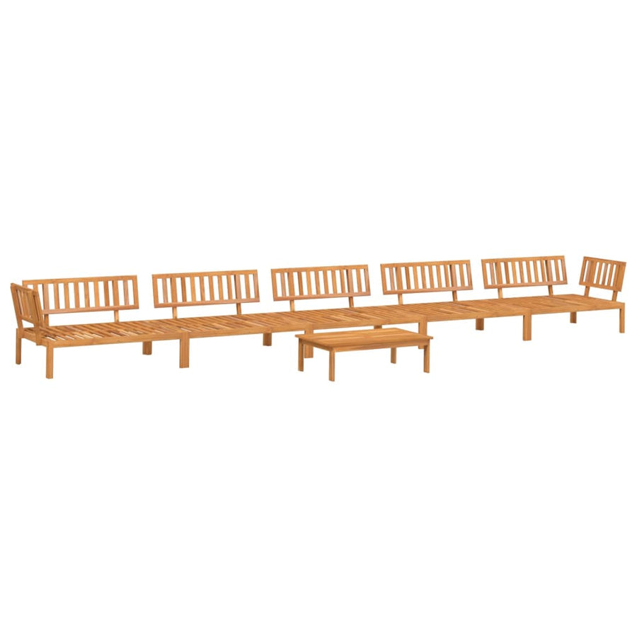 6-Delige Loungeset Pallet Massief Acaciahout Bruin 1