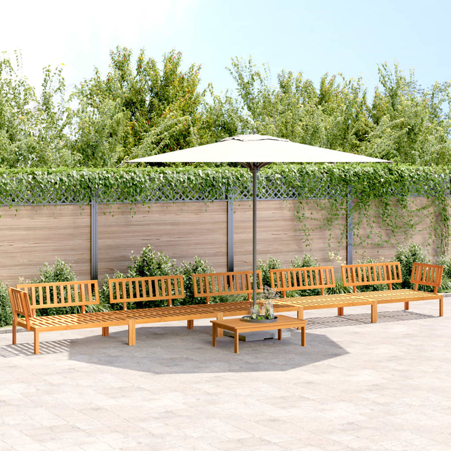 6-Delige Loungeset Pallet Massief Acaciahout Bruin 1