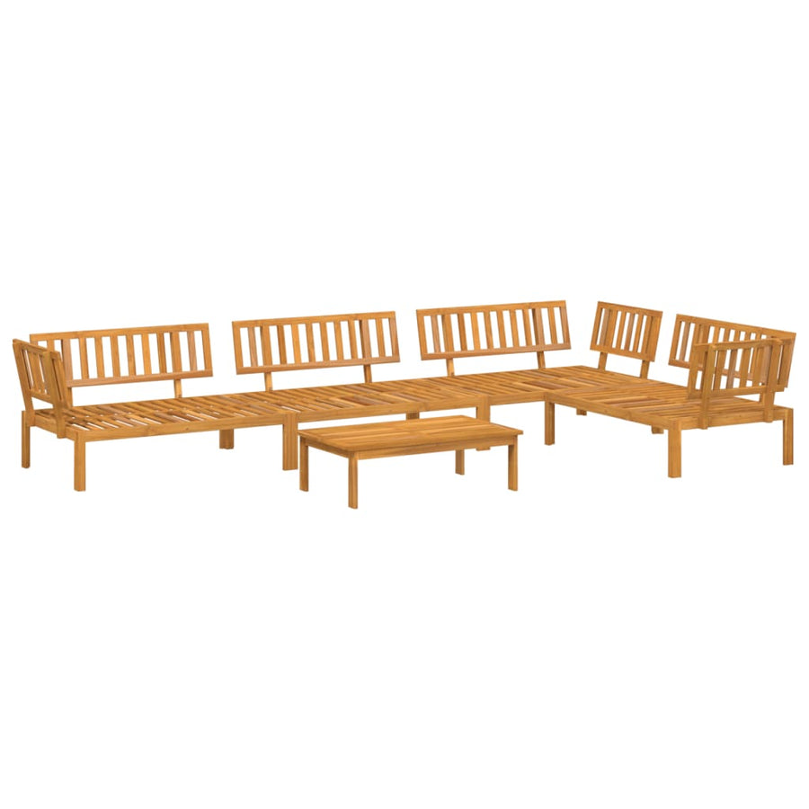 5-Delige Loungeset Pallet Massief Acaciahout Bruin 1