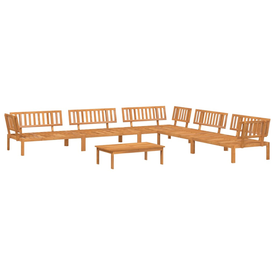 6-delige Loungeset pallet massief acaciahout