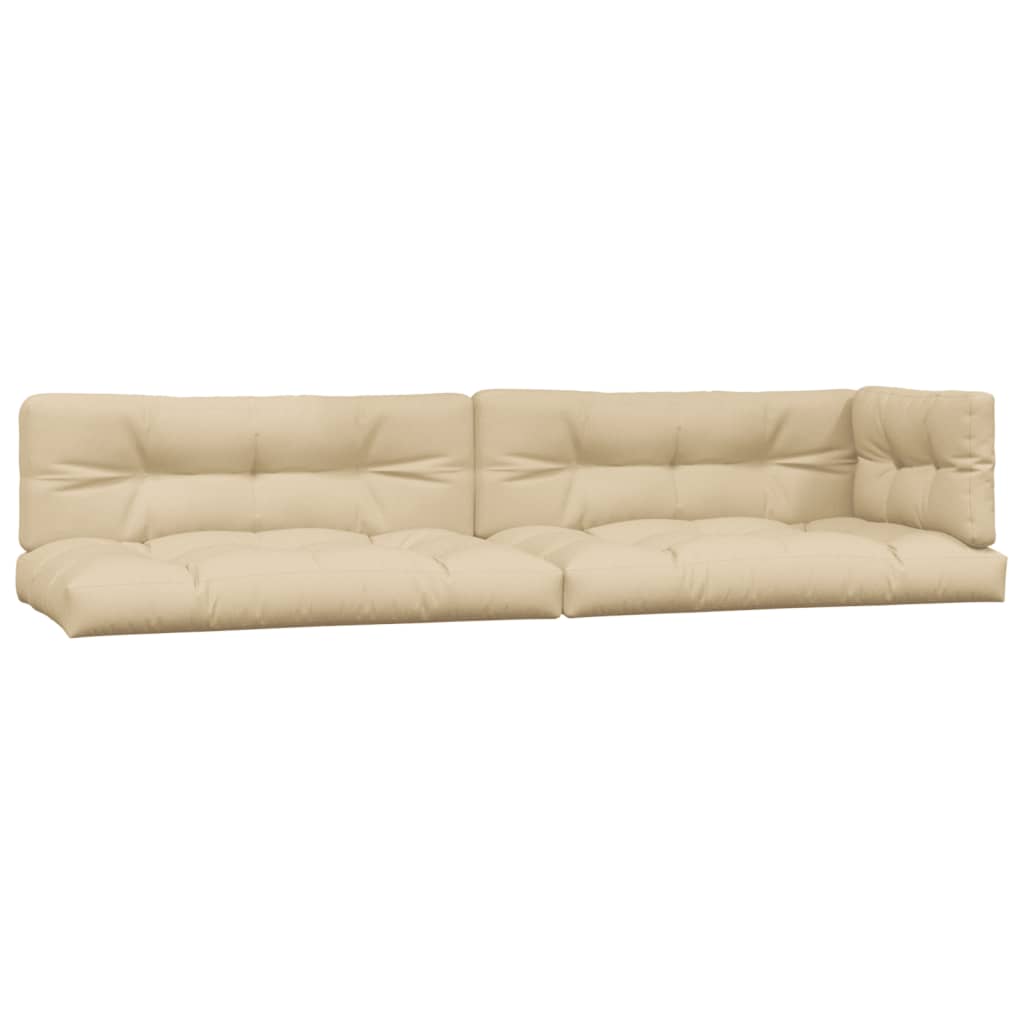 3-Delige Loungeset Pallet Met Kussens Massief Acaciahout Donkerbruin