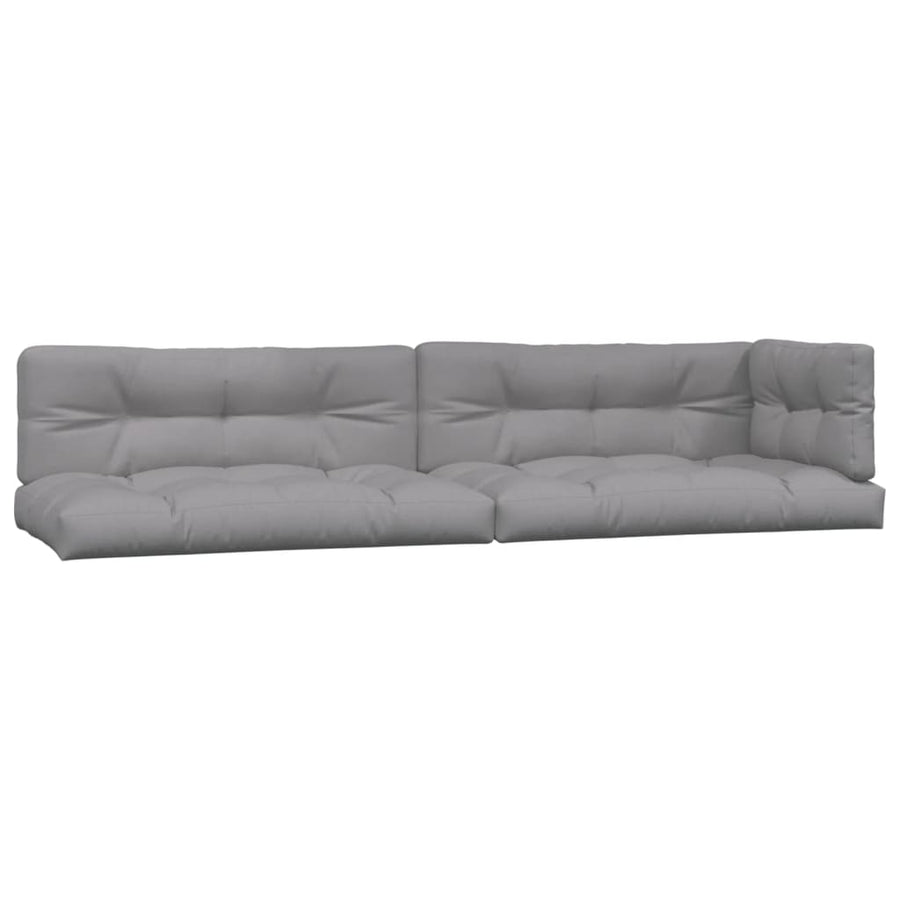 5-delige Loungeset pallet met kussens massief acaciahout