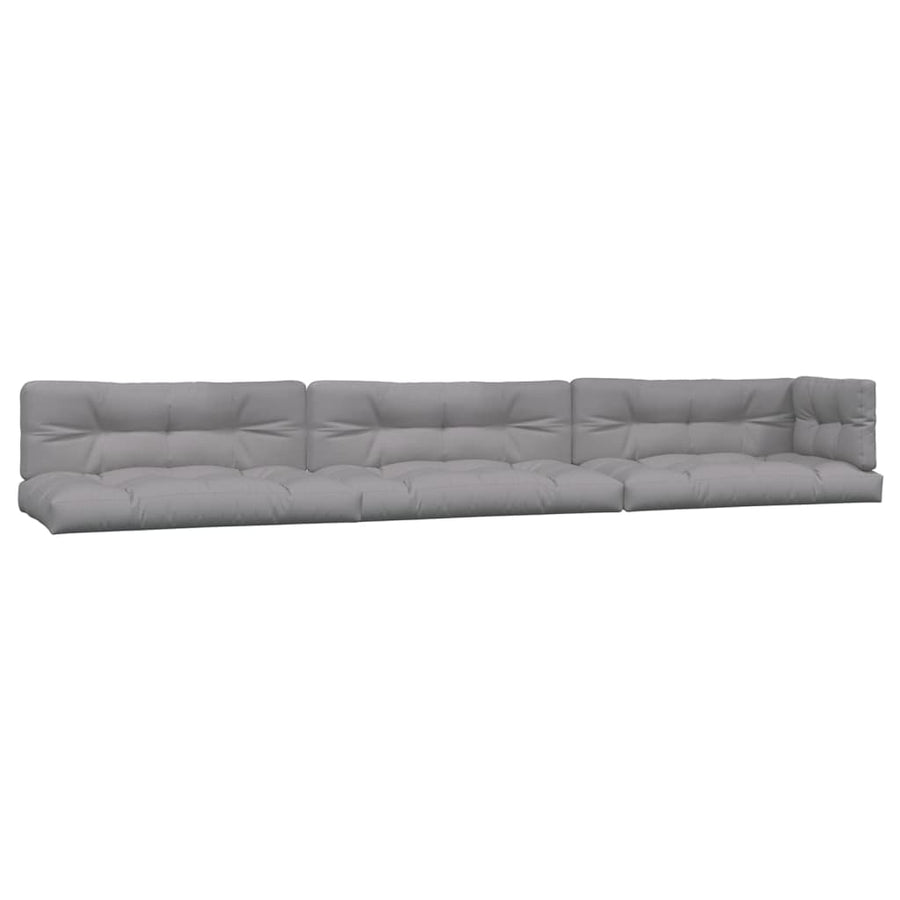 6-delige Loungeset pallet met kussens massief acaciahout