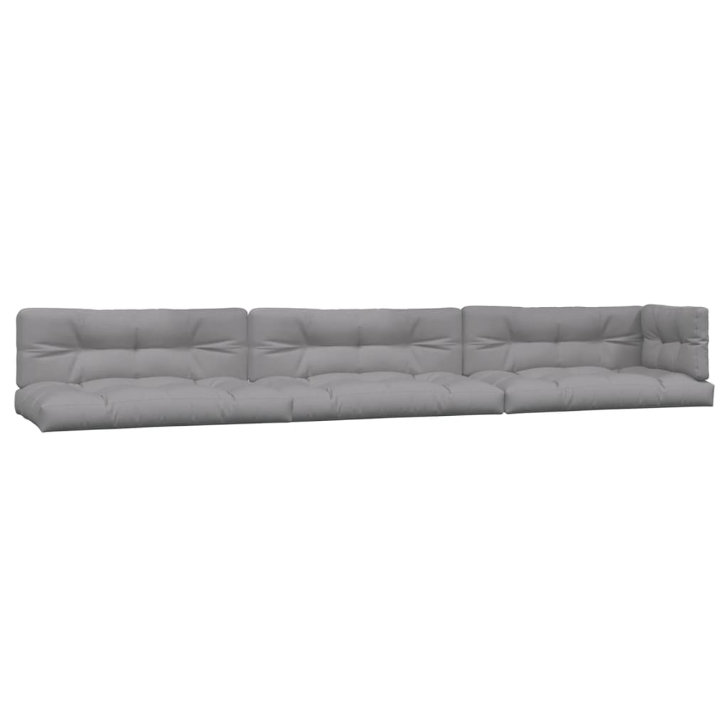 6-delige Loungeset pallet met kussens massief acaciahout