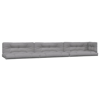 6-delige Loungeset pallet met kussens massief acaciahout