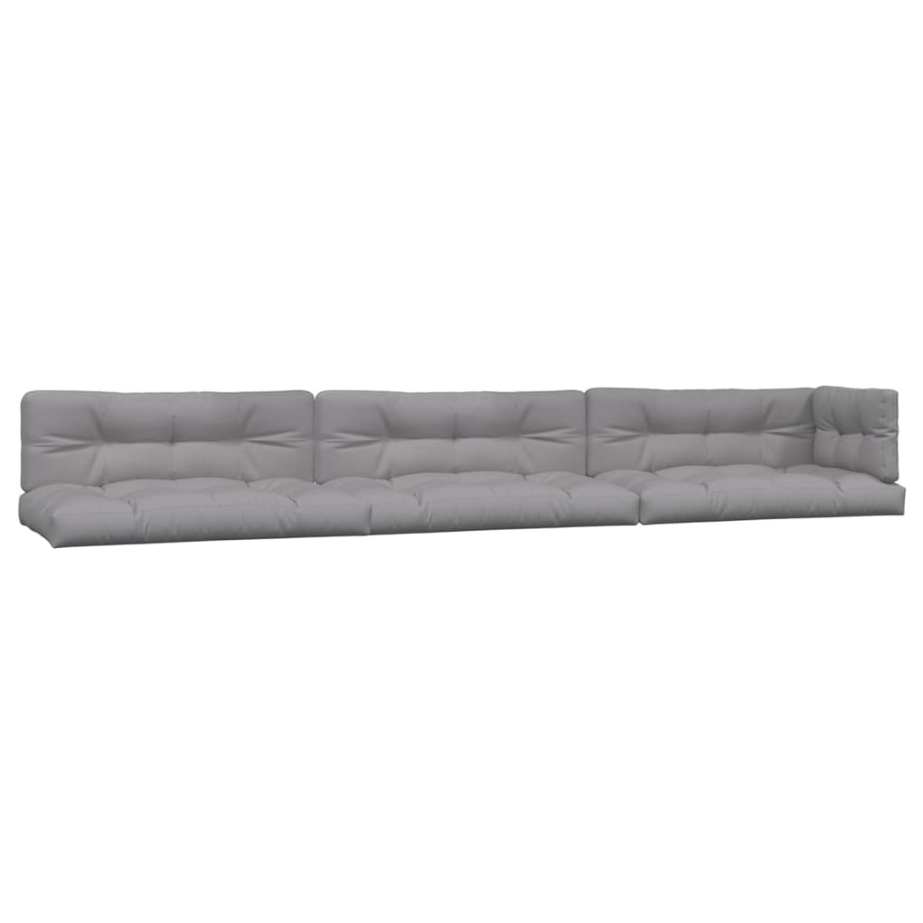 6-delige Loungeset pallet met kussens massief acaciahout