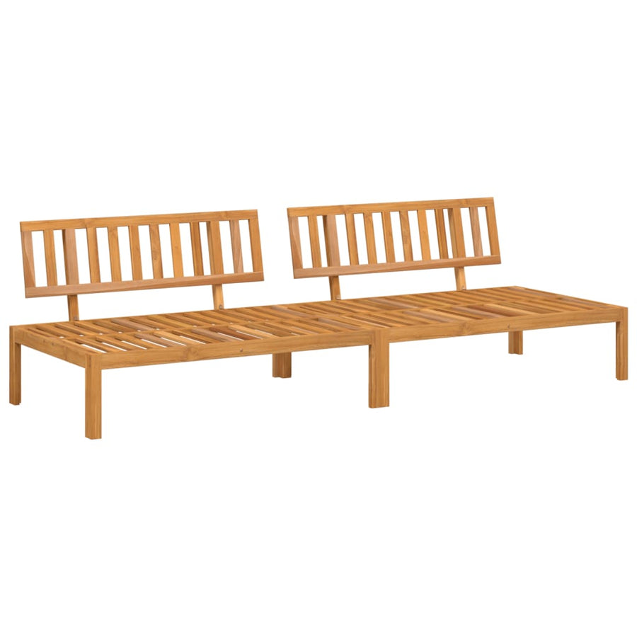 Tuinmiddenbanken 2 st pallet massief acaciahout